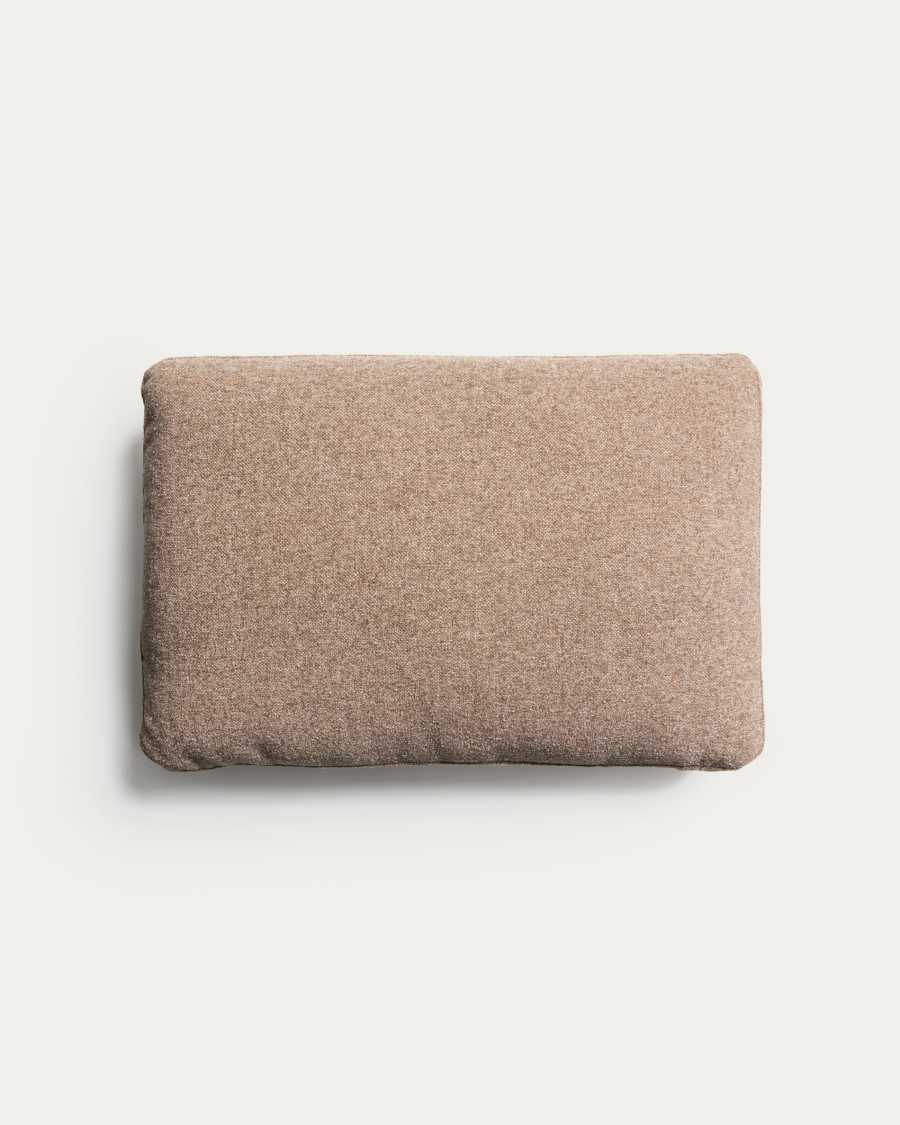Blok brown chenille cushion 40 x 60cm