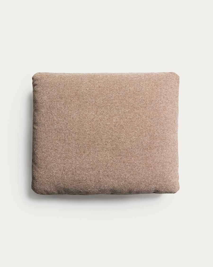 Blok brown chenille cushion 50 x 60cm