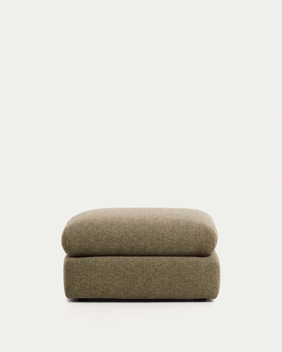 Vera olive green footrest 80 x 80 cm FSC Mix Credit