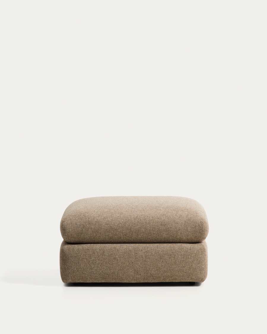 Vera light brown footrest 80 x 80 cm FSC Mix Credit