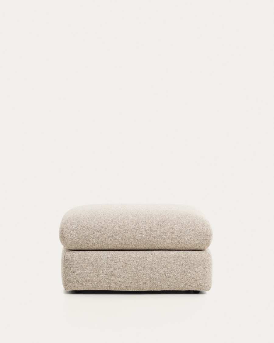 Vera beige footrest 80 x 80 cm FSC Mix Credit
