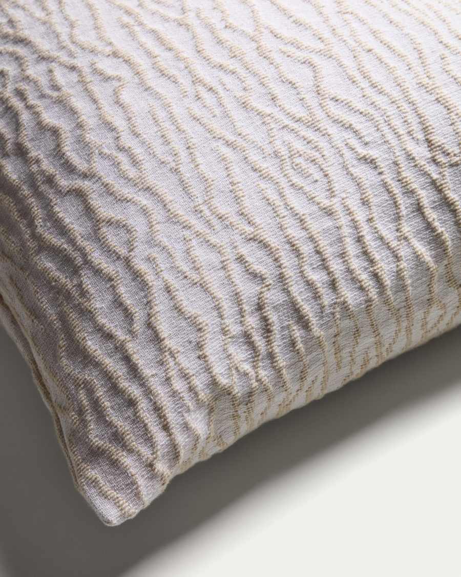 Alnori ecru 100% cotton jacquard cushion cover 50 x 50 cm