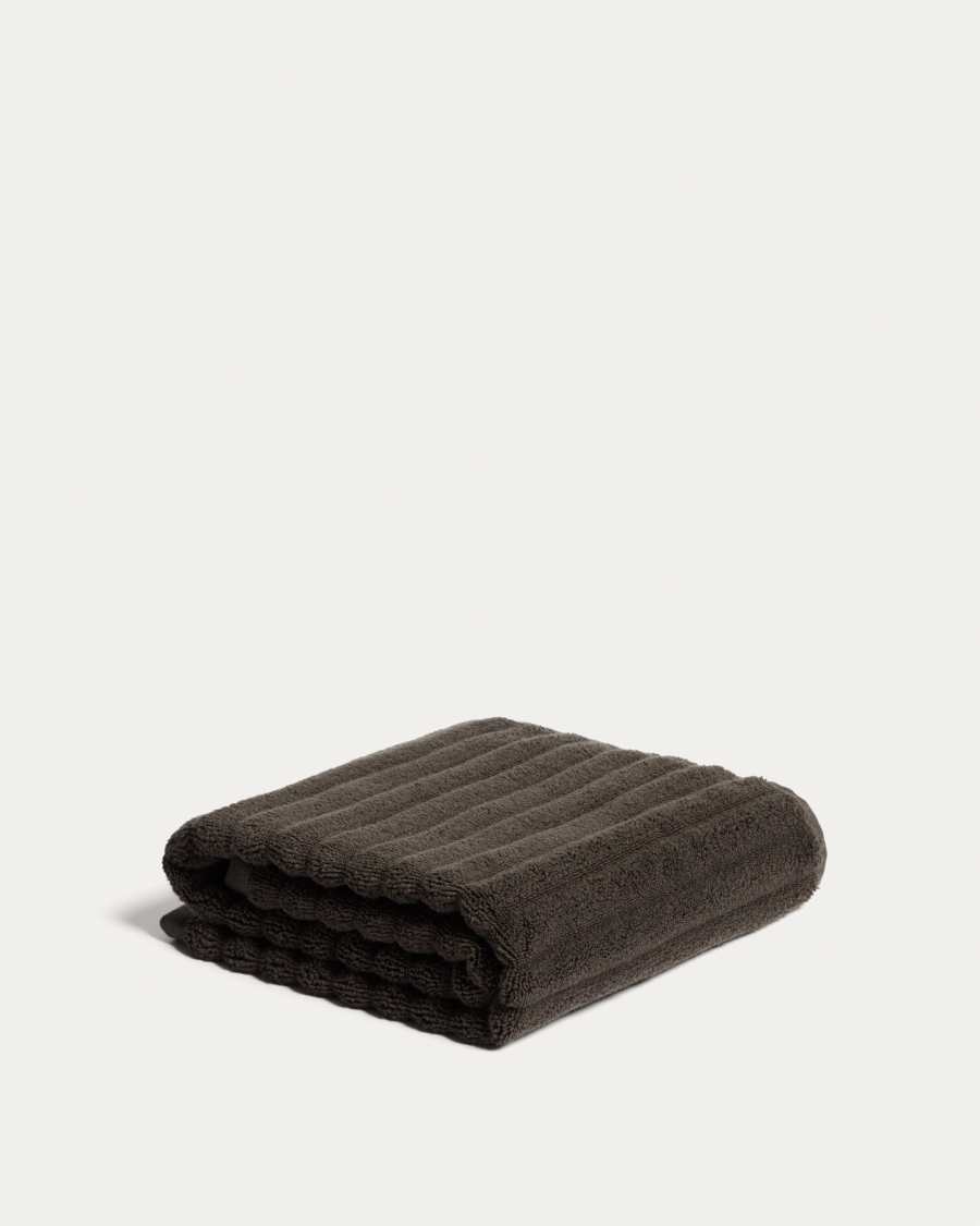 Navira 100%-cotton brown hand towel 50 x 90 cm