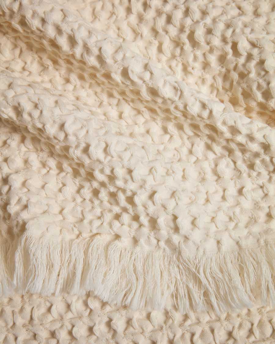 Nulina 100%-cotton ecru waffle blanket 130 x 170 cm