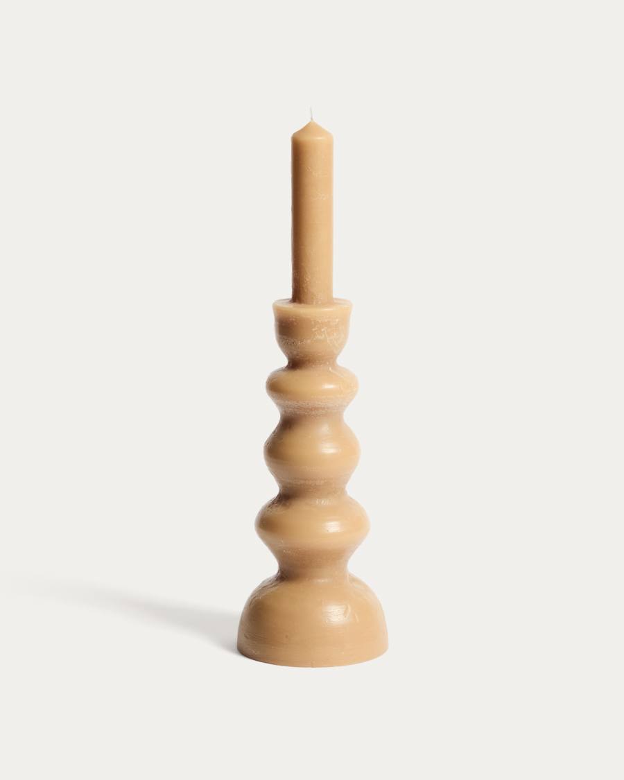 Beige Ferel candle 45 cm