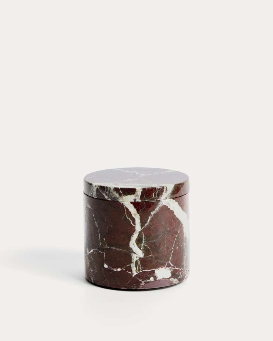 Leran burgundy marble pot