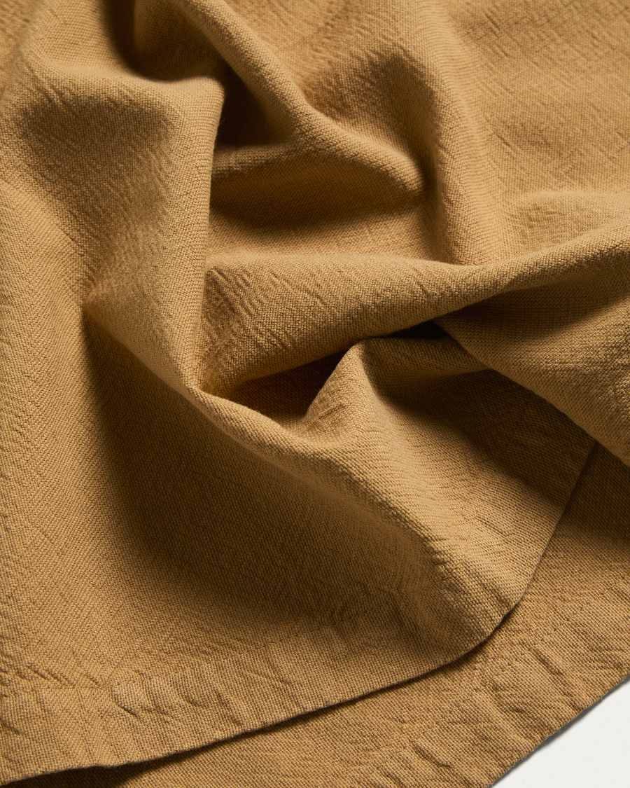 Lerava set of 2 placemats in washed mustard yellow cotton 35 x 50cm