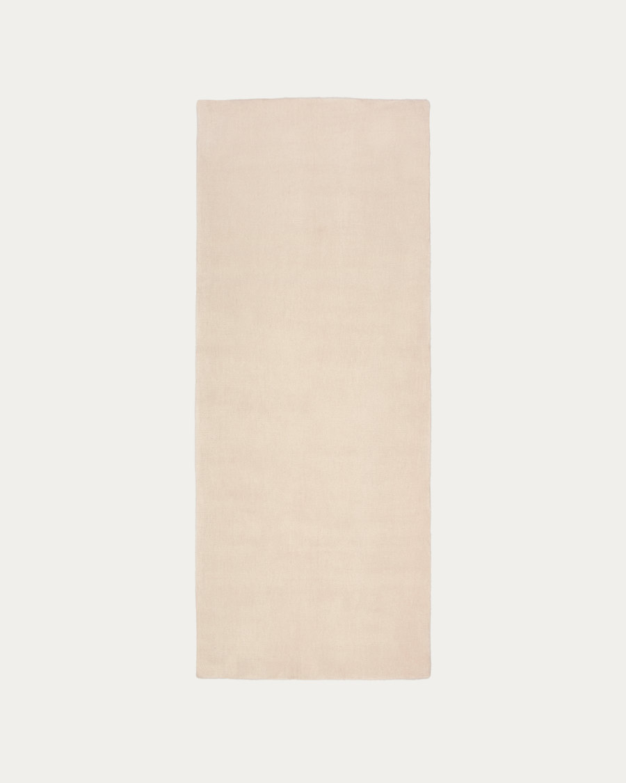 Empuries runner rug in ecru 80 x 200 cm