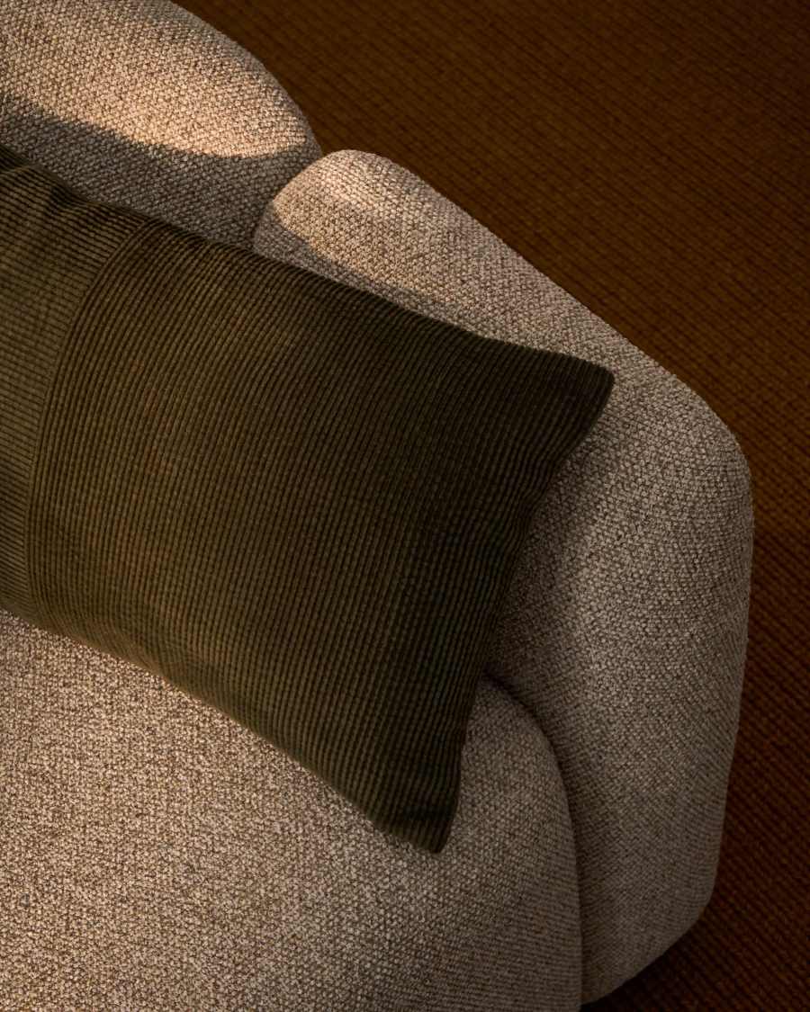 Seliria green 100% cotton corduroy cushion cover 30 x 50 cm