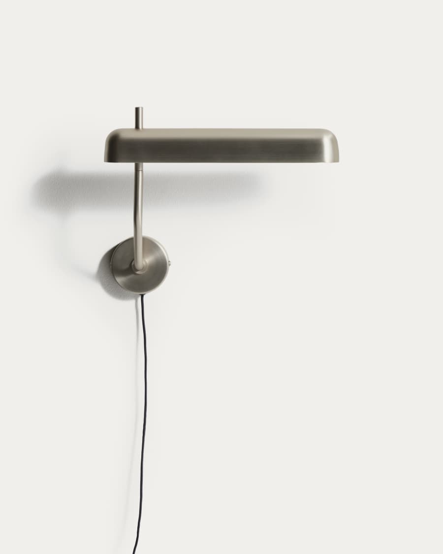 Nelaia wall lamp with grey finish
