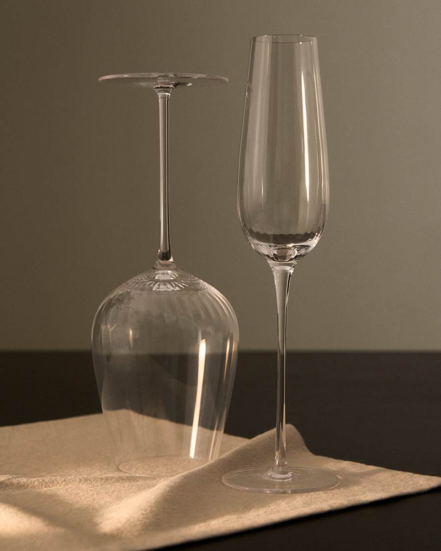 Davel clear champagne glass 21.5 cl