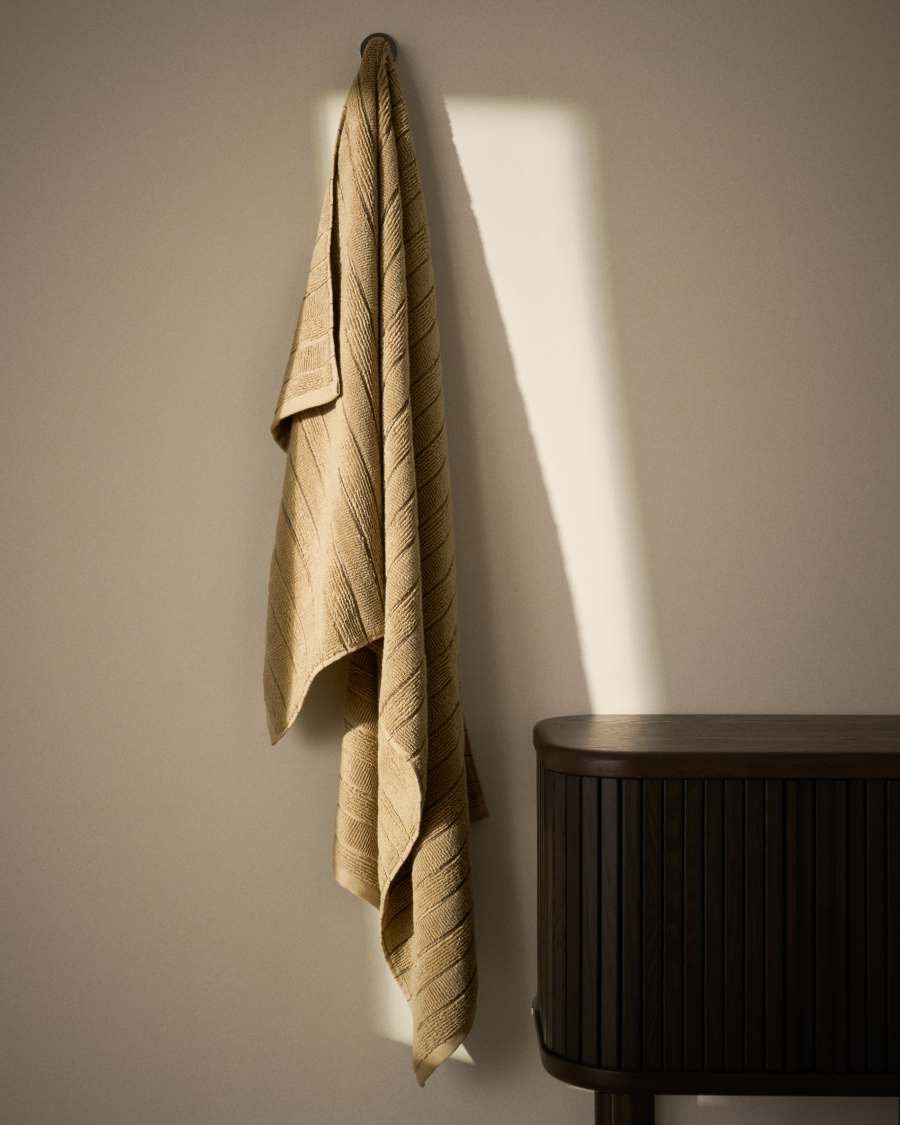 Sedy 100%-cotton green jacquard bath towel 70 x 140 cm