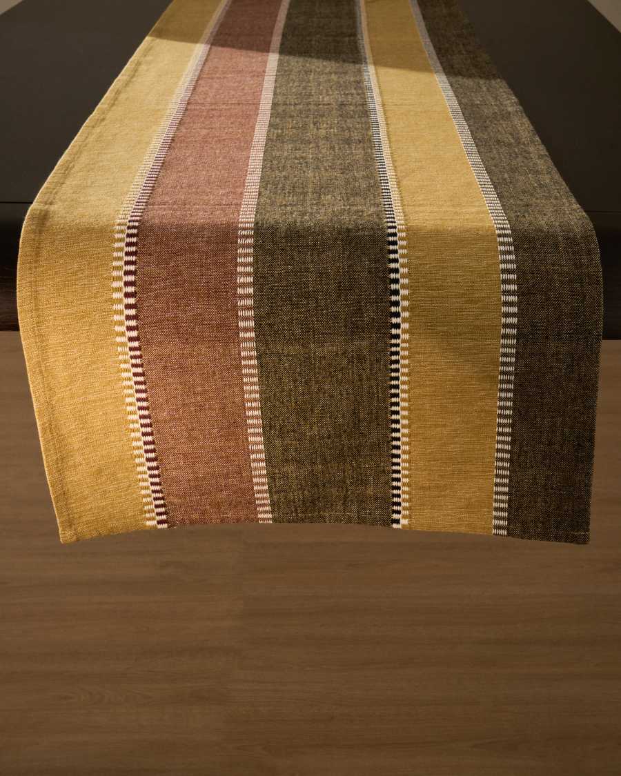 Irasa multicoloured cotton table runner 50 x 150 cm