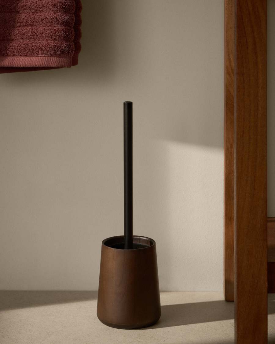 Eide FSC 100% dark hevea wood toilet brush