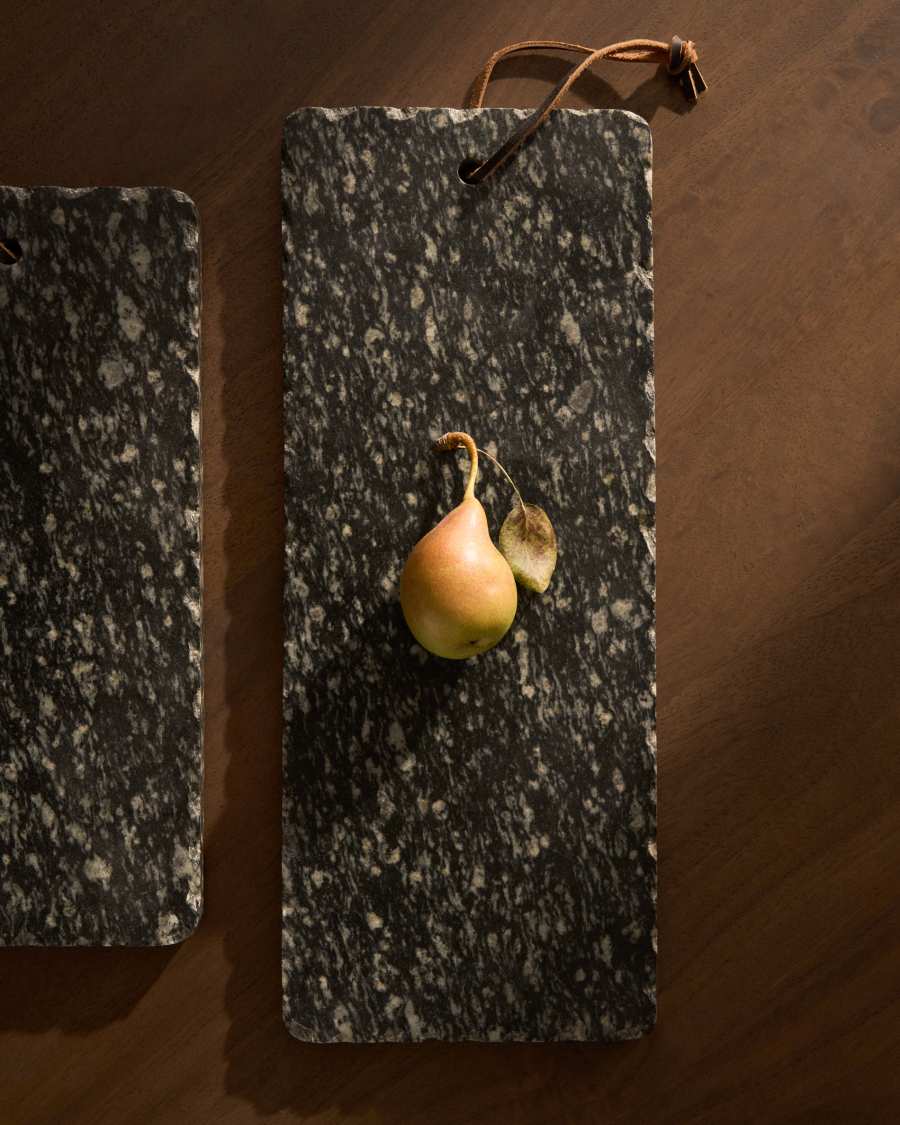 Arlena dark grey granite serving board 38 x 15 cm