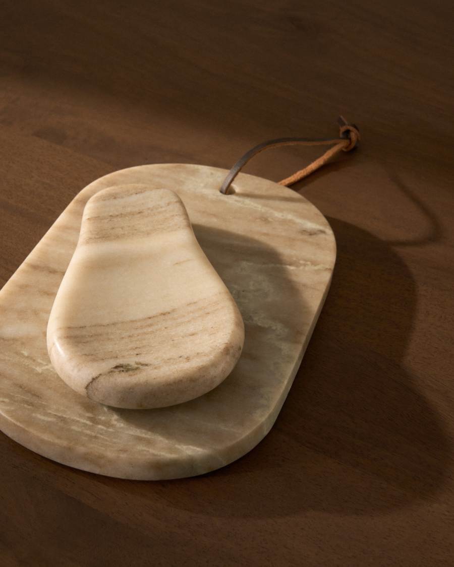 Nolvet beige marble spoon rest