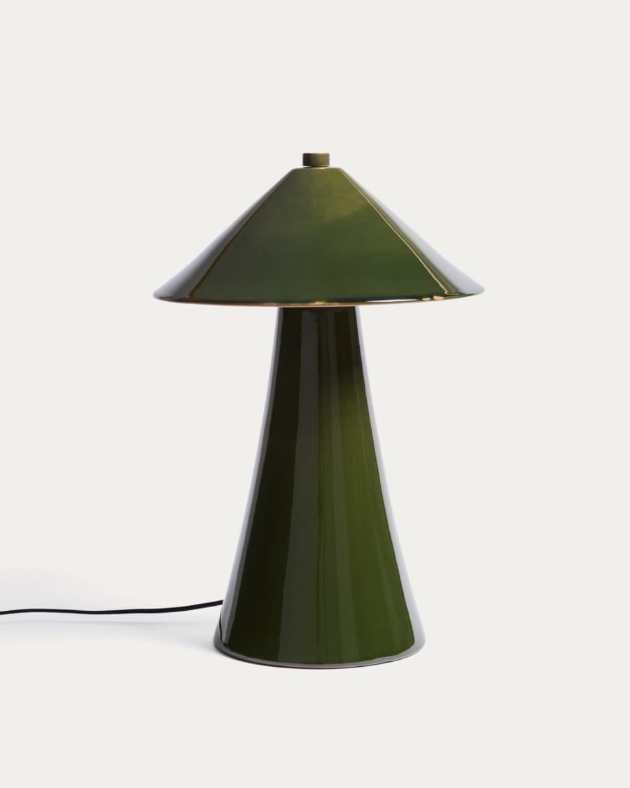 Ceren green ceramic table lamp 54 cm