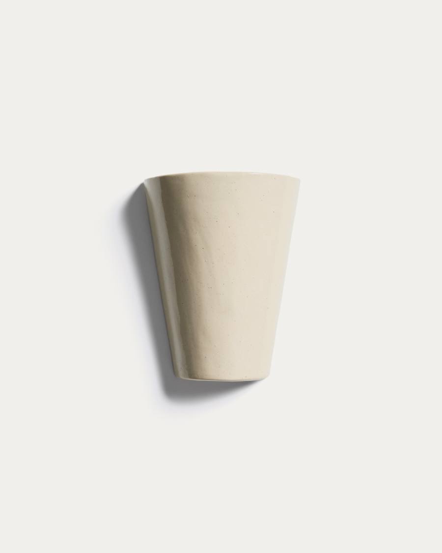 Ceren beige ceramic wall lamp 13 cm