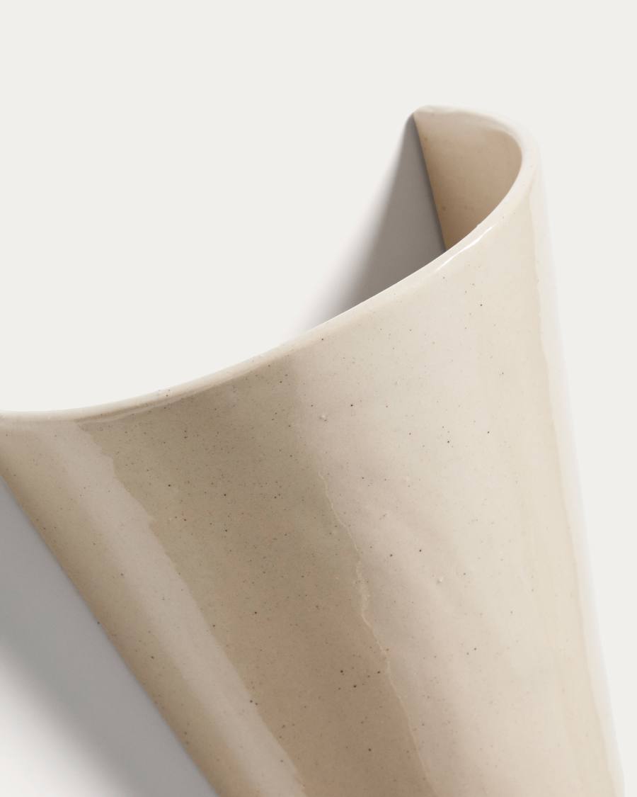 Ceren beige ceramic wall lamp 21 cm