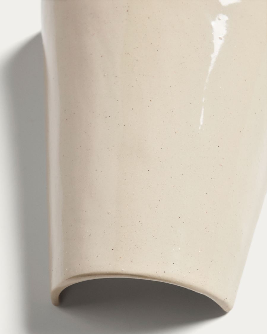 Ceren beige ceramic wall lamp 21 cm
