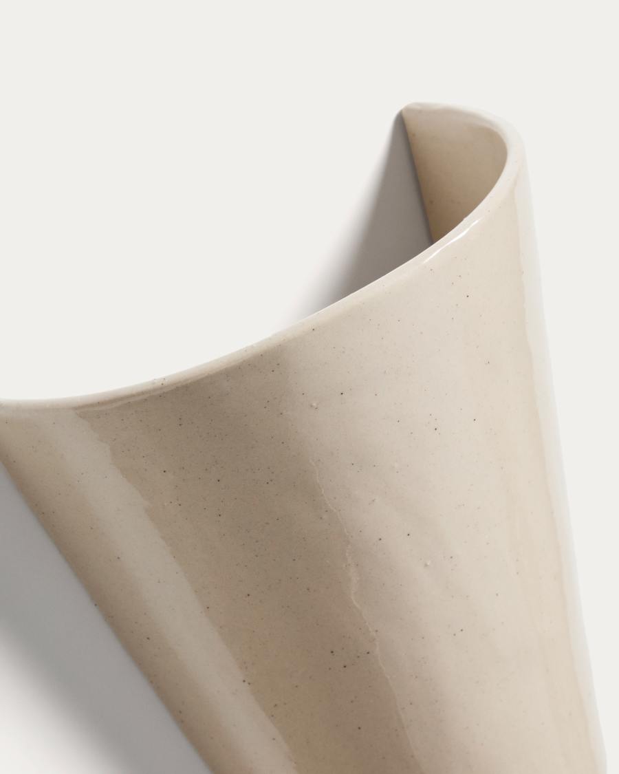 Ceren beige ceramic wall lamp 13 cm