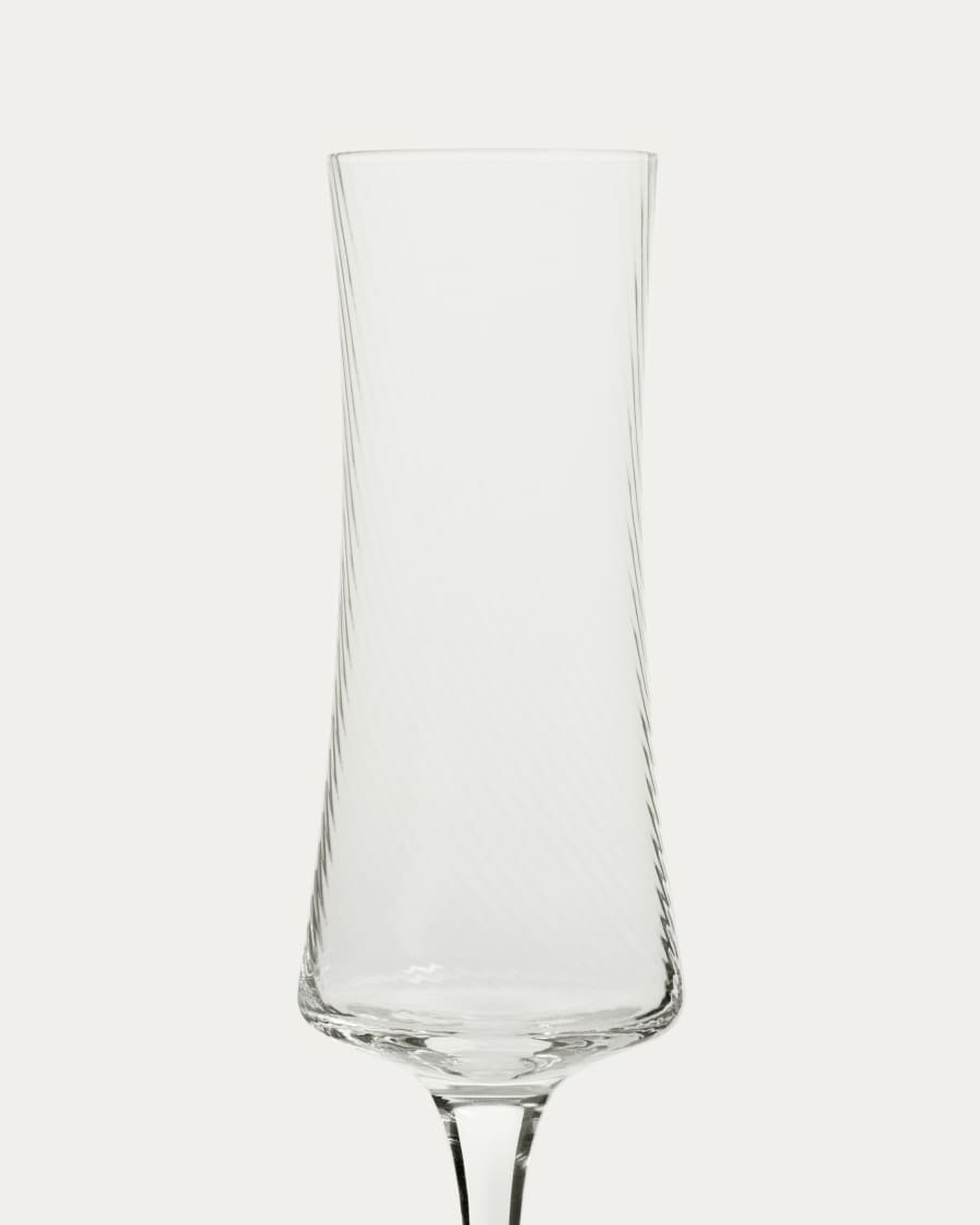 Auri clear wine glass with relief, 15 cl
