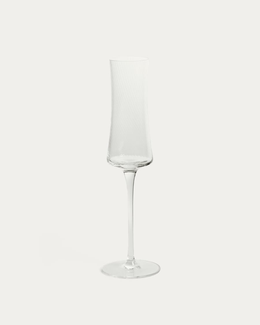 Auri clear wine glass with relief, 15 cl