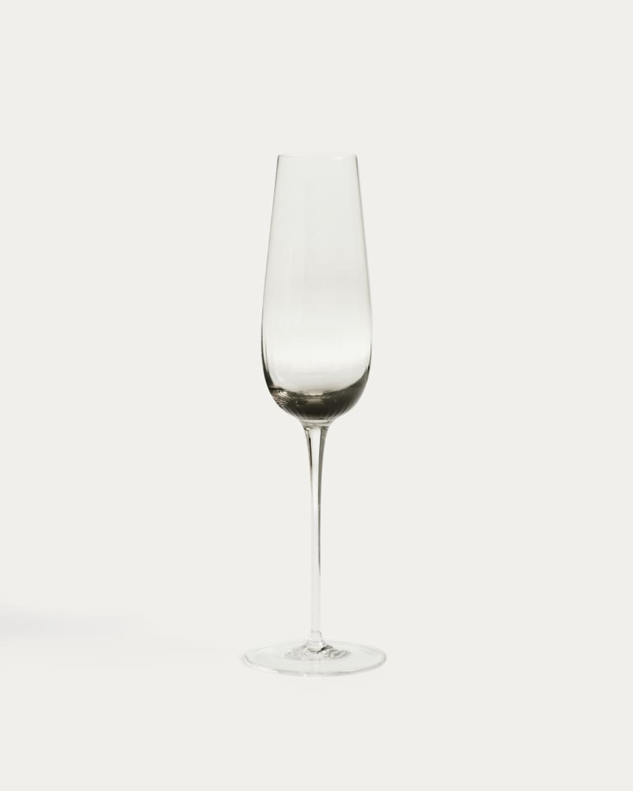 Davel grey champagne glass 21.5 cl