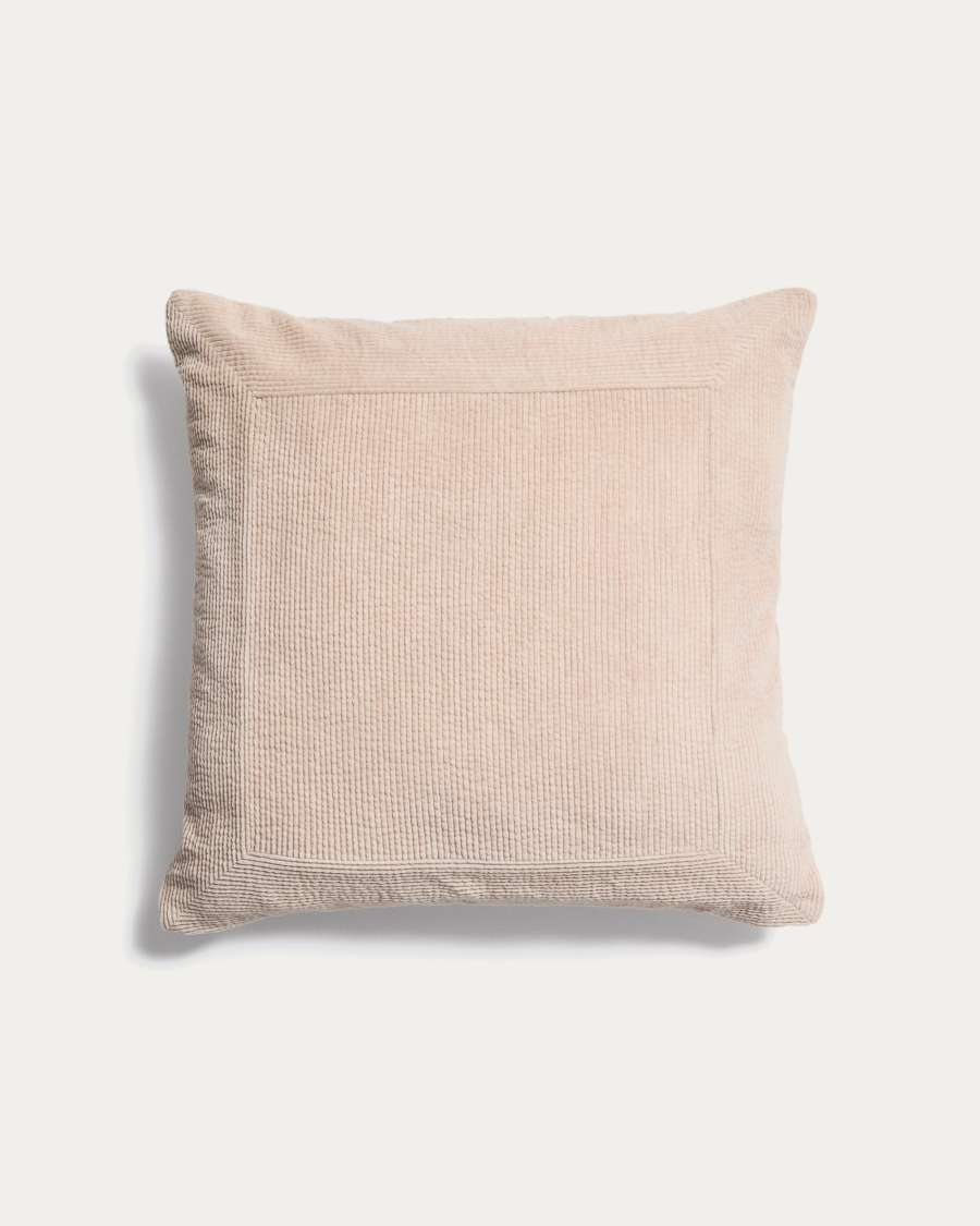 Seliria beige corduroy cushion cover 50 x 50 cm