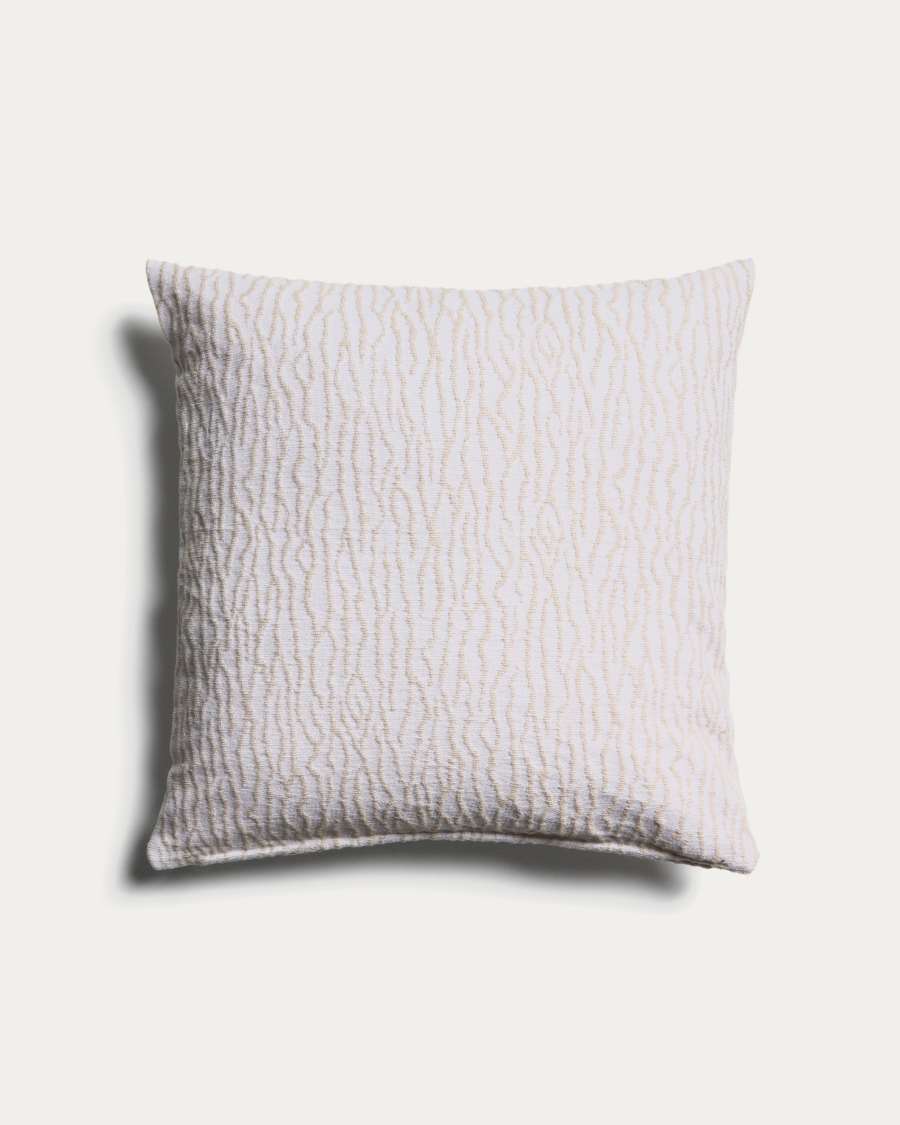 Alnori ecru 100% cotton jacquard cushion cover 50 x 50 cm