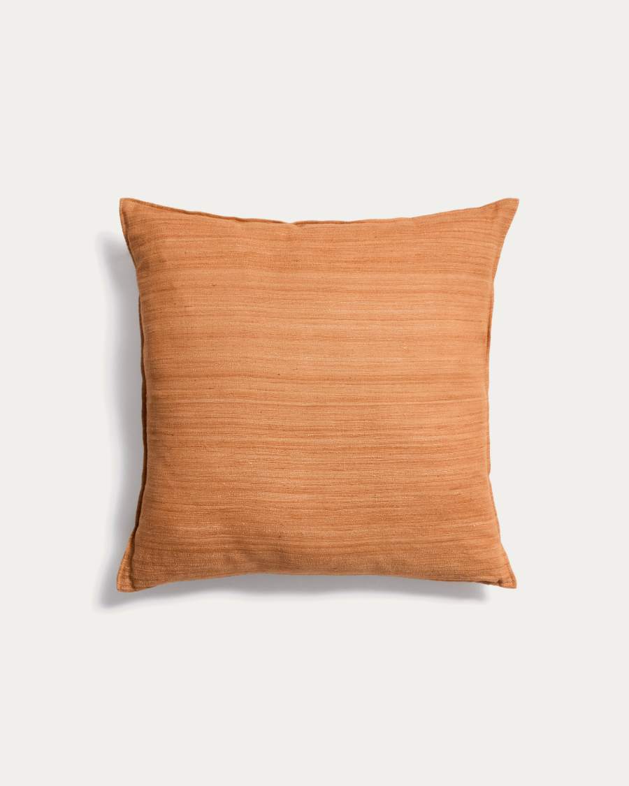 Brellet orange silk cushion cover 45 x 45 cm