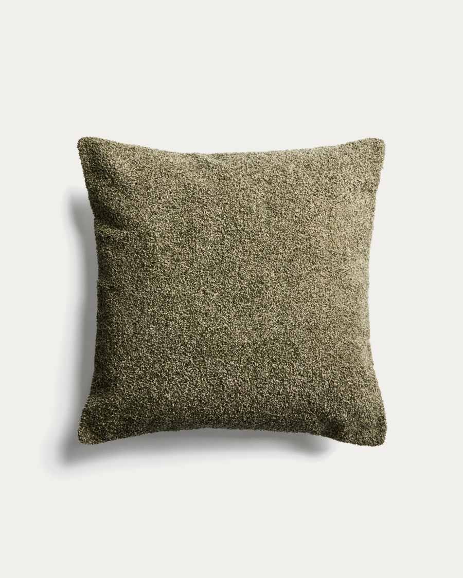 Olinan green bouclé melange cushion cover 50 x 50 cm