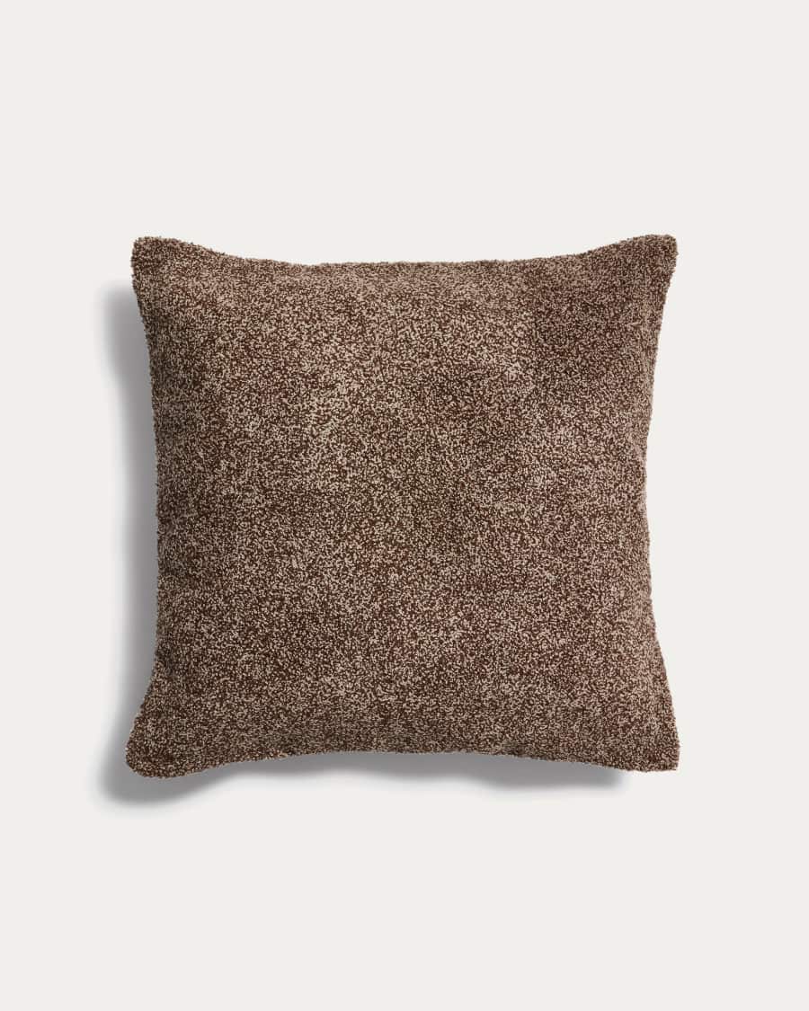 Olinan brown bouclé melange cushion cover 50 x 50 cm