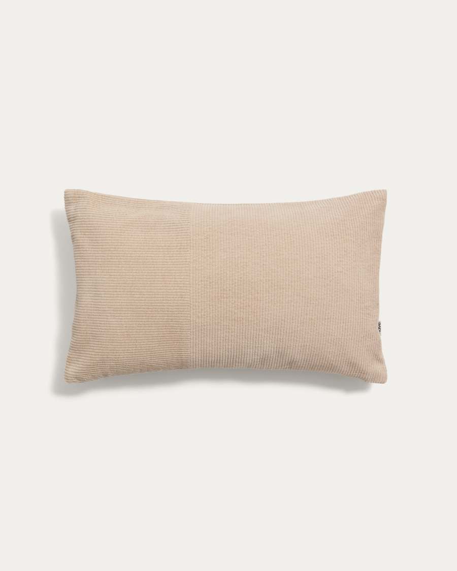 Seliria beige corduroy cushion cover 30 x 50 cm