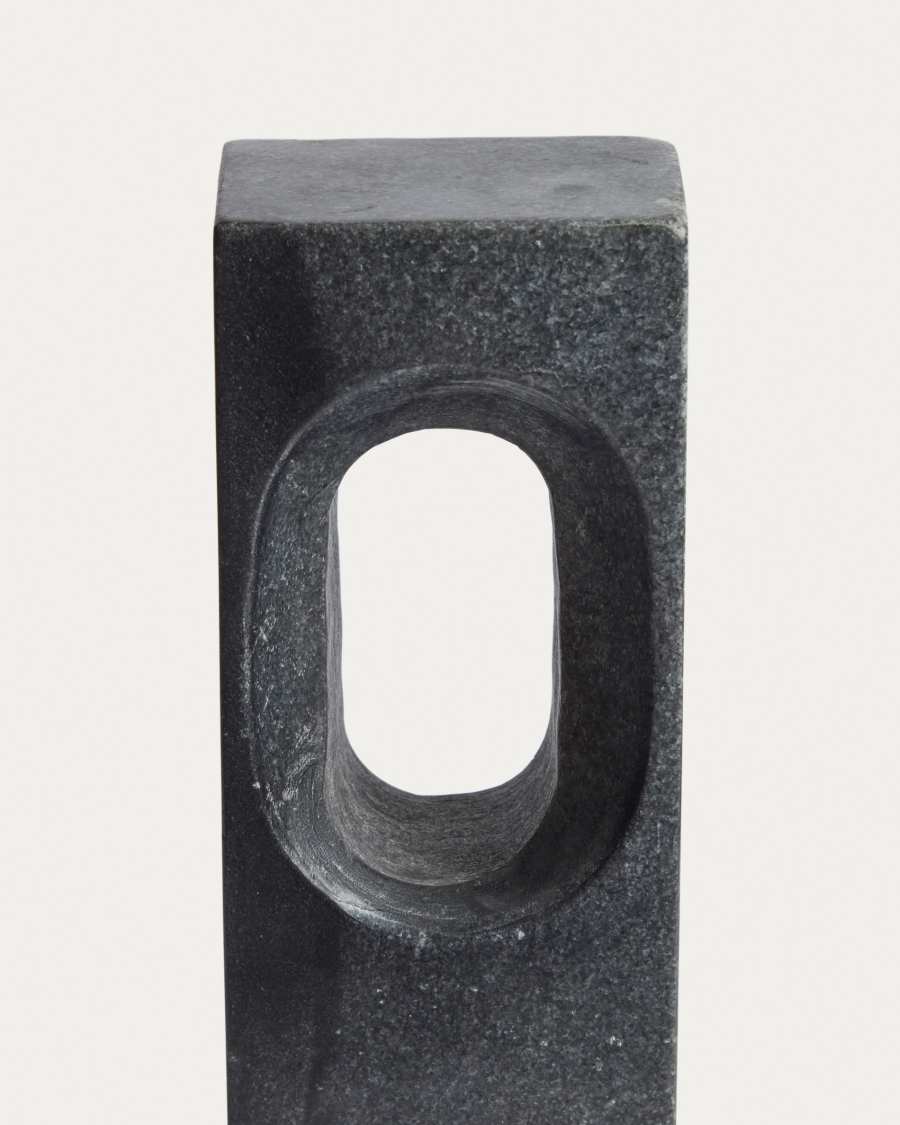 Tesh dark grey marble sculpture 36 cm