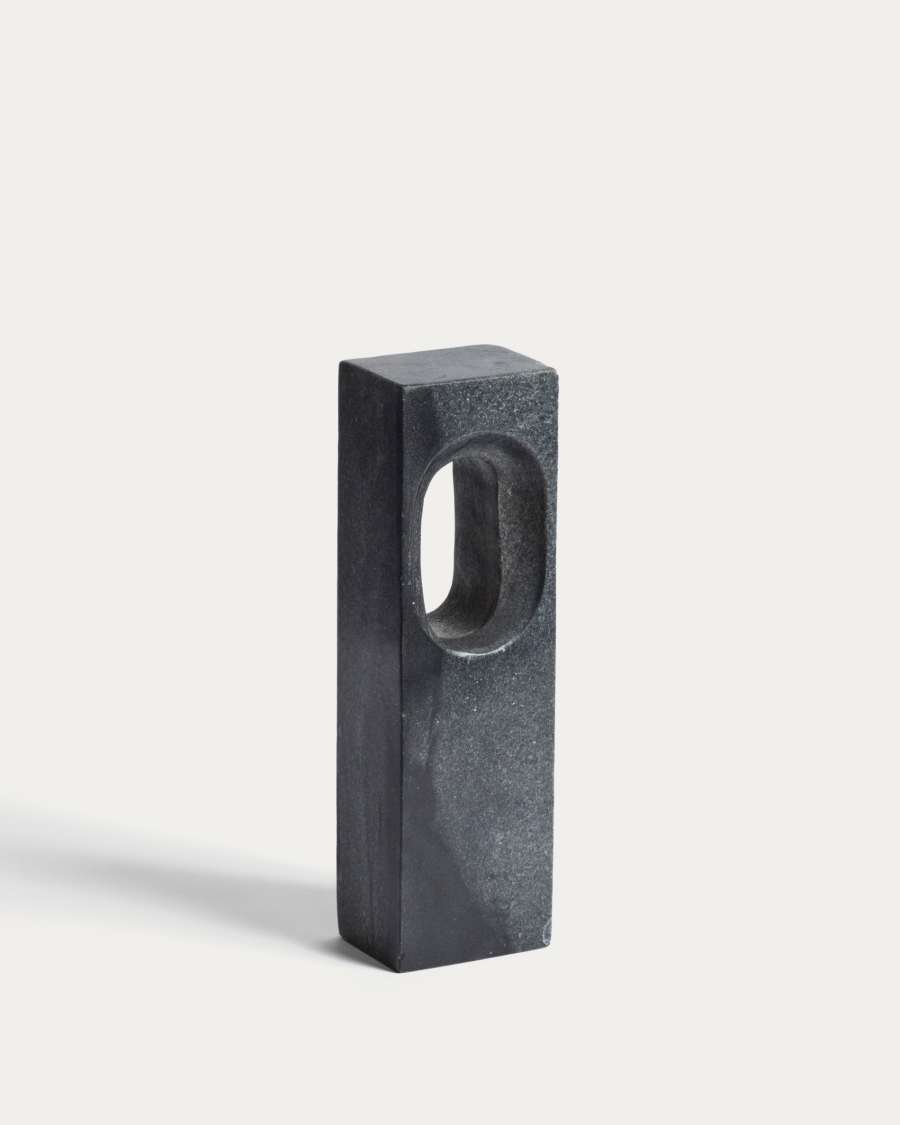 Tesh dark grey marble sculpture 36 cm