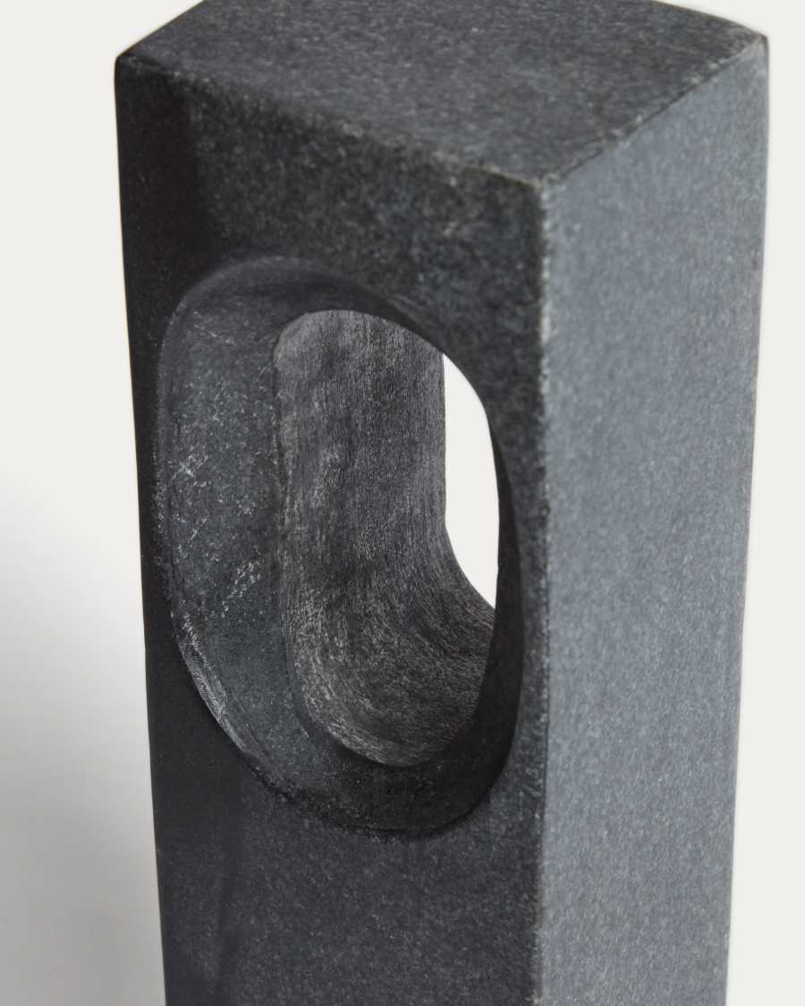 Tesh dark grey marble sculpture 36 cm