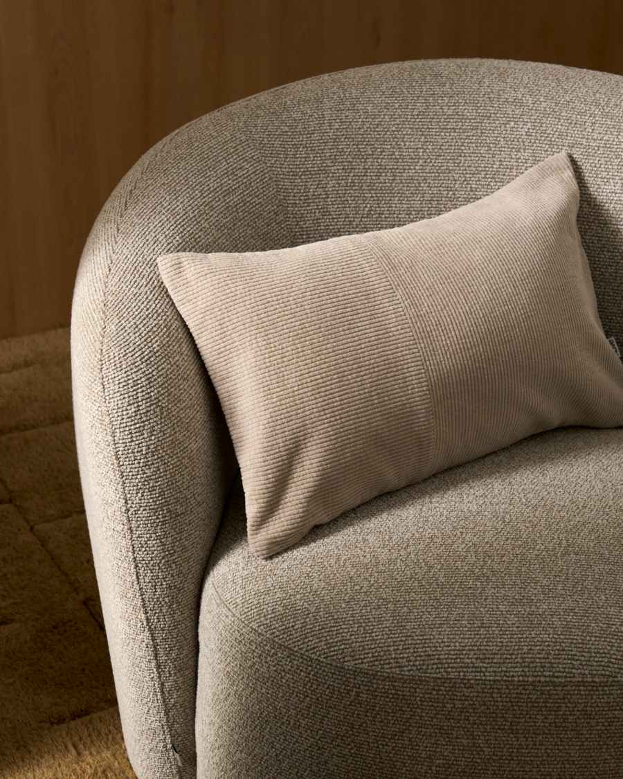 Kissenbezug Seliria aus Cord, beige, 30 x 50 cm