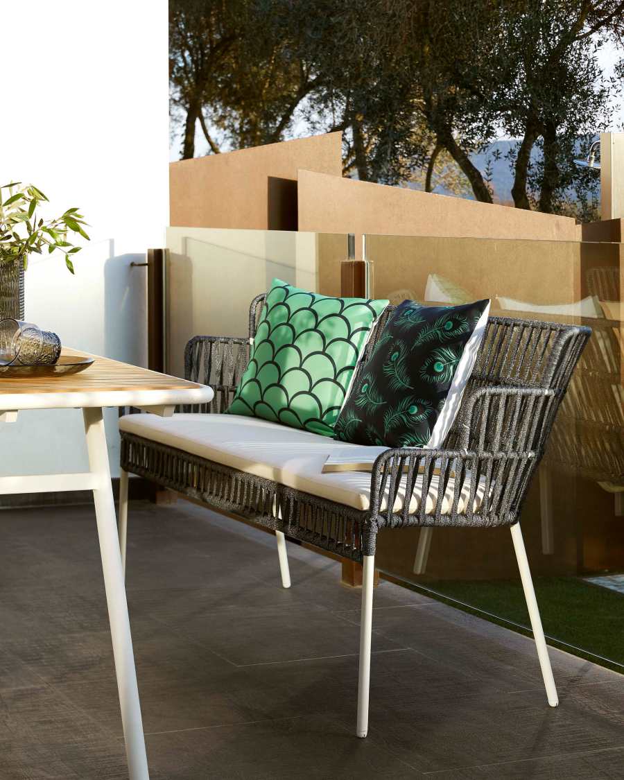 Housse de coussin Ekene 45 x 45 cm verte