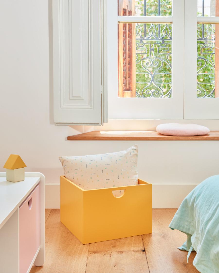 Zale 100% cotton multi-coloured cushion cover 45 x 45 cm