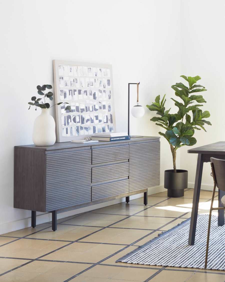 Mash black metal planter Ø 28 cm