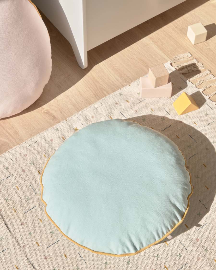 Fresia blue cushion cover Ø 45 cm