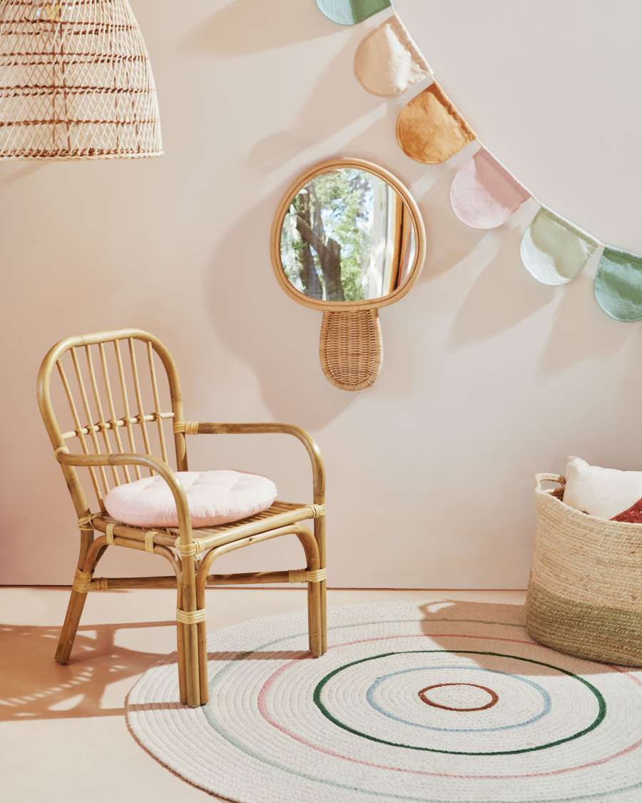 Spiegel Nauze van rotan 34 x 50 cm