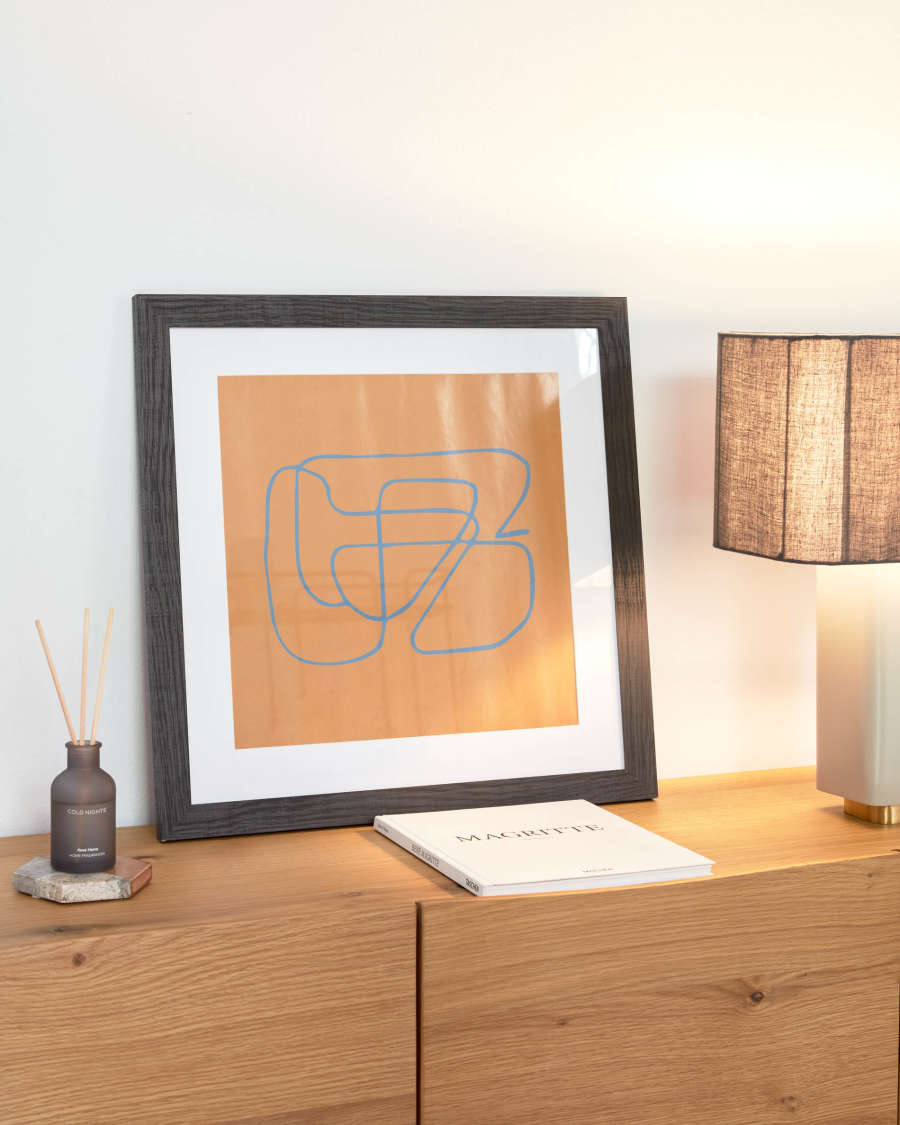 Lorelai picture in orange 50 x 50 cm