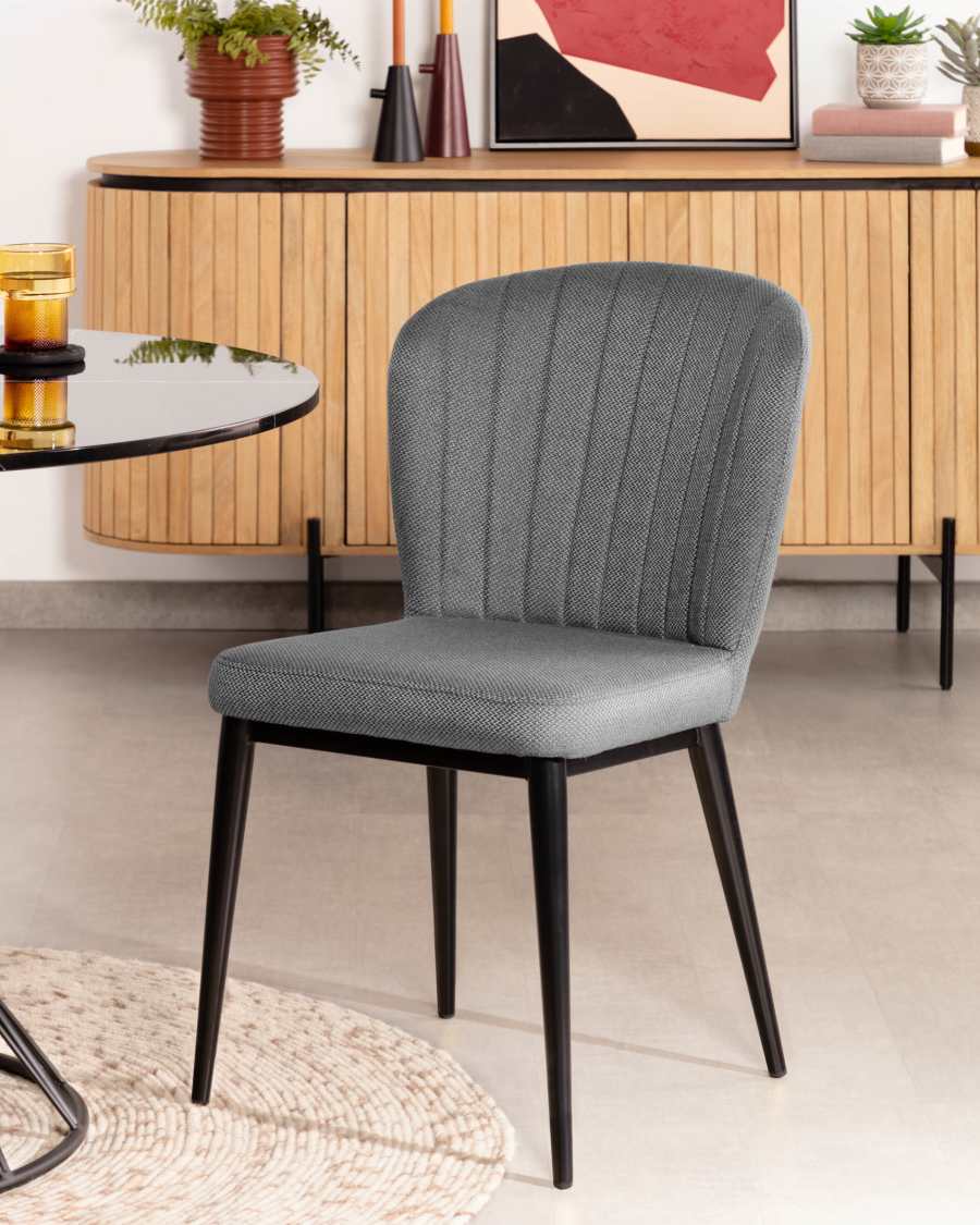 Stoel Madge lichtgrijs