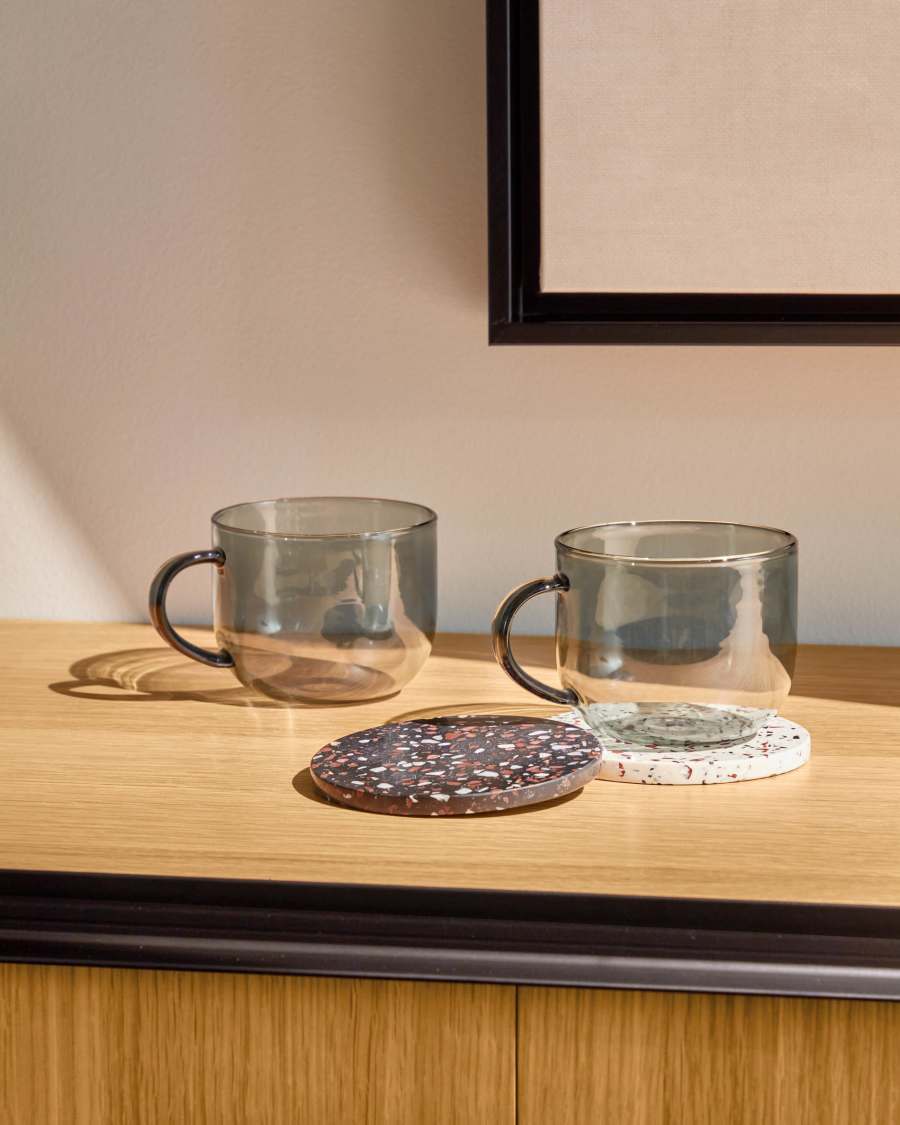 Σετ 4 σουβέρ Tiana, μαύρο