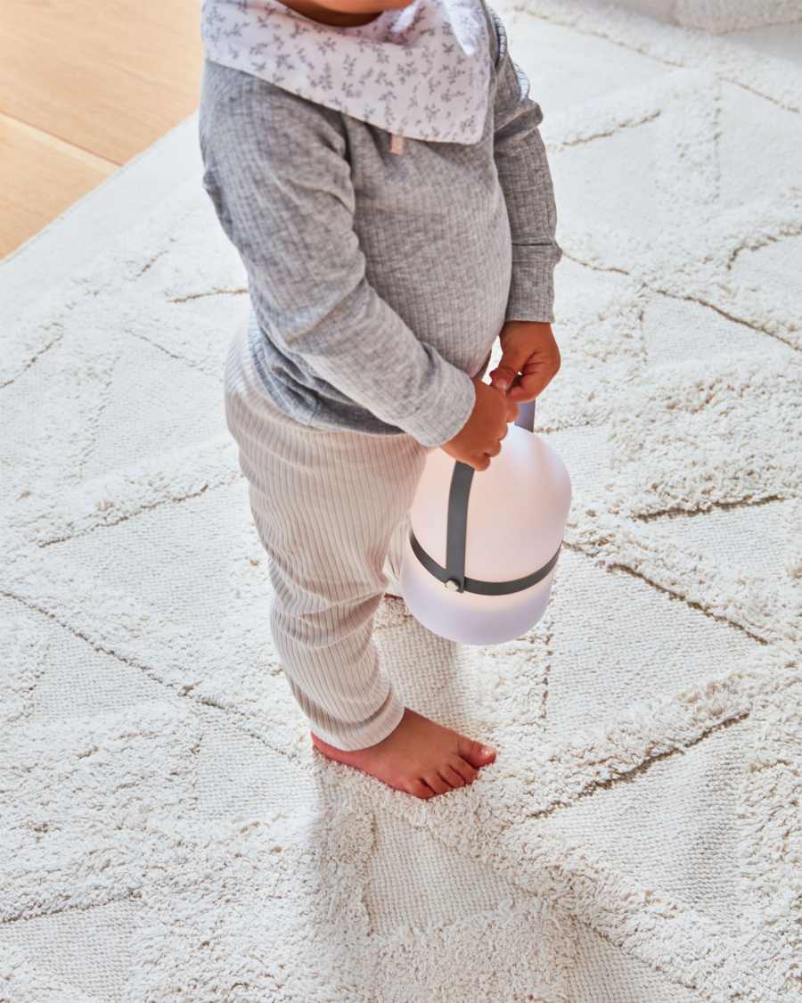 Ridley Tischleuchte, klein, grau