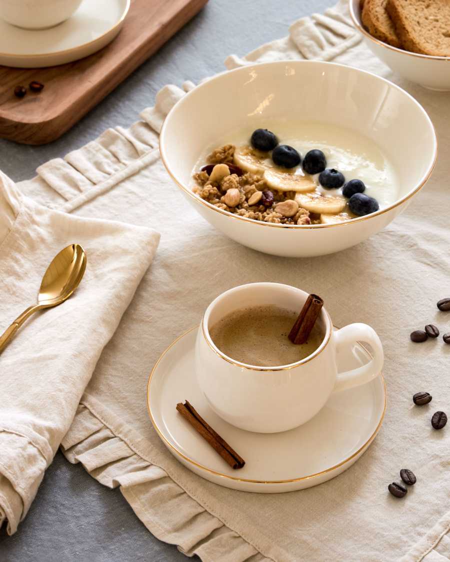 Grey Juniana cotton and linen 2-individual placemat set