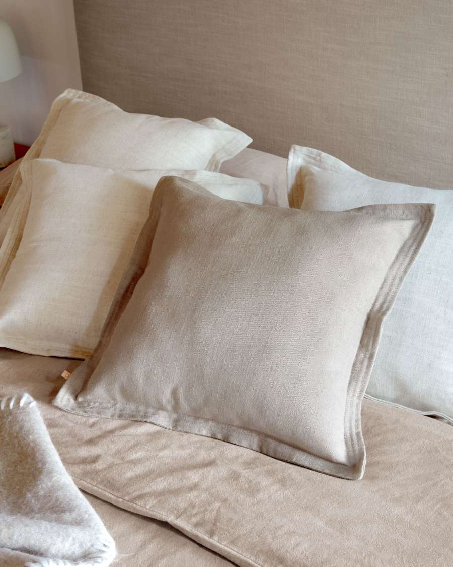 Κάλυμμα μαξιλαριού Maelina, μπεζ, 45x45εκ