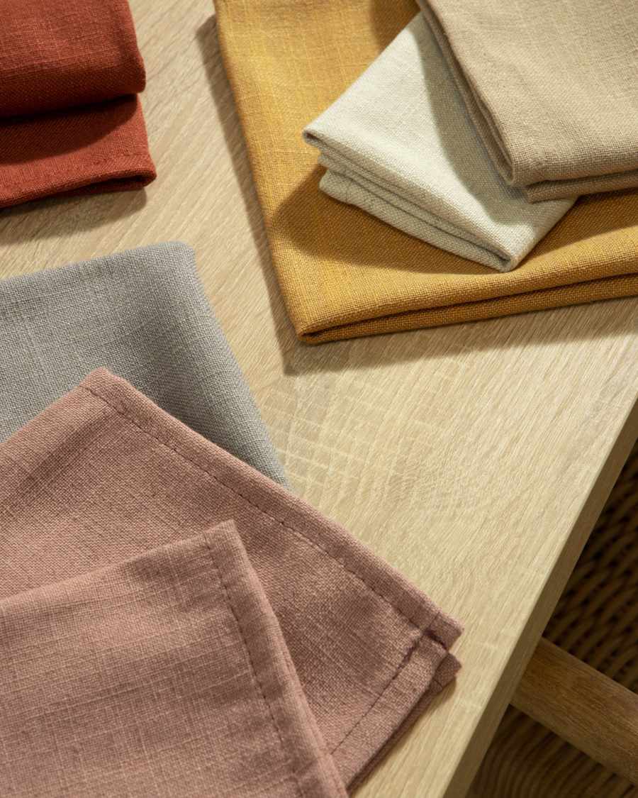 Grey Samay 4-napkin set